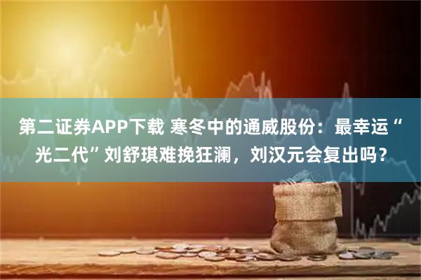 第二证券APP下载 寒冬中的通威股份:最幸运“光二代”刘舒琪难挽狂澜,刘汉元会复出吗?