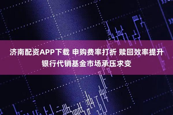 济南配资APP下载 申购费率打折 赎回效率提升银行代销基金市场承压求变