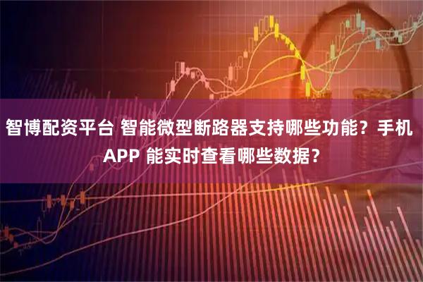 智博配资平台 智能微型断路器支持哪些功能？手机 APP 能实时查看哪些数据？